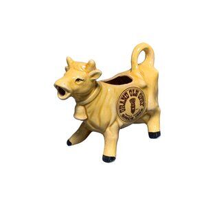 Vintage Grand Ole Opry Ceramic Cow Creamer Collectible Yellow